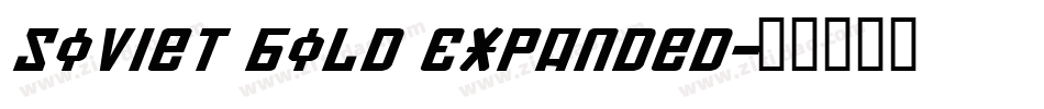 Soviet Bold Expanded字体转换